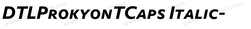 DTLProkyonTCaps Italic字体转换